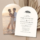 Search for beach photo wedding invitations Palm