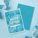 Search for blue sweet 16 invitations Chic