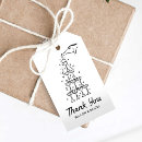 Search for engagement party favour tags Black and white