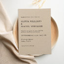 Search for rustic kraft wedding invitations Typography