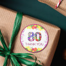 Search for 80 birthday stickers 80th birthday party