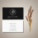 Search for om symbol business cards Wellness