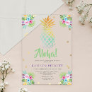 Search for pineapple luau invitations Watercolor