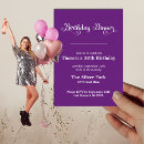 Search for elegant dinner birthday invitations Simple modern