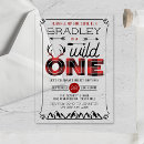 Search for rustic 1st birthday invitations Wild one birthday