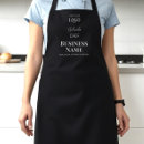 Search for script logo aprons Business