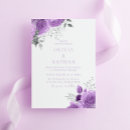 Search for lilac and silver wedding invitations Floral