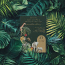 Search for tropical floral baby shower invitations Jungle