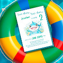 Search for baby shark boy birthday invitations Blue