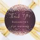 Search for rose gold confetti stickers Thank you