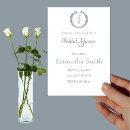 Search for blue and white bridal shower invitations Classy
