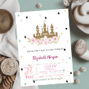 Search for gold princess baby shower invitations Fairytale