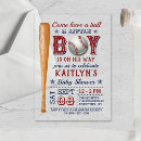 Search for baseball baby invitations All star