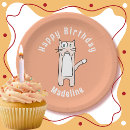 Search for cartoon birthday paper plates Kawaii