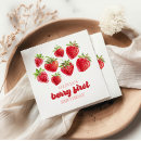 Search for strawberry napkins Berry first birthday