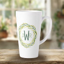 Search for watercolor monogram mugs Wreath