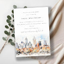 Search for skyline invitations Watercolor