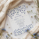 Search for something blue bridal shower invitations Script calligraphy