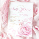 Search for swan baby shower invitations Floral
