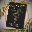 Search for palm tree birthday invitations String lights