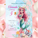 Search for mermaid editable invitations For kids