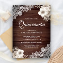 Search for wood and lace invitations Chic
