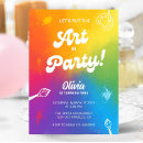 Search for craft birthday invitations Colourful