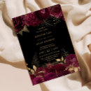 Search for rose gold and burgundy invitations Couple