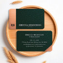 Search for green emerald gold business cards Consultant