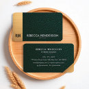 Search for emerald green business cards Luxury