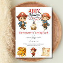 Search for boy pirate birthday invitations Watercolor