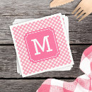 Search for pink plaid napkins Rustic