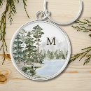 Search for pine forest key rings Rustic