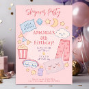 Search for pink popcorn invitations Girl
