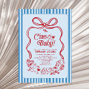 Search for italian baby shower invitations Red
