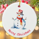 Search for snowman christmas tree decorations Festive