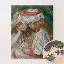 Search for girl reading puzzles Vintage