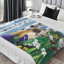 Search for birch trees blankets Green