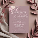 Search for floral brunch and bubbly invitations Rose gold