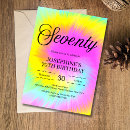 Search for tie dye birthday invitations Boho