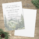 Search for elegant mountain wedding invitations Woodland forest trees