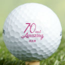 Search for 70th birthday golf balls 70 years old