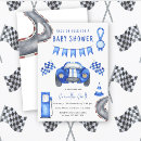 Search for race car baby shower invitations Watercolor