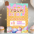 Search for ice cream birthday invitations For kids