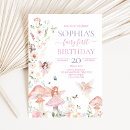Search for fairy birthday invitations Floral