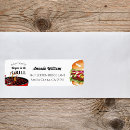 Search for burger return address labels Barbecue