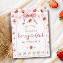 Search for strawberry birthday invitations Turning one