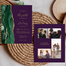 Search for green and purple wedding invitations Gold glitter