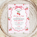 Search for cherry baby pregnancy invitations Girly