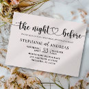 Search for beautiful rehearsal dinner invitations The night before